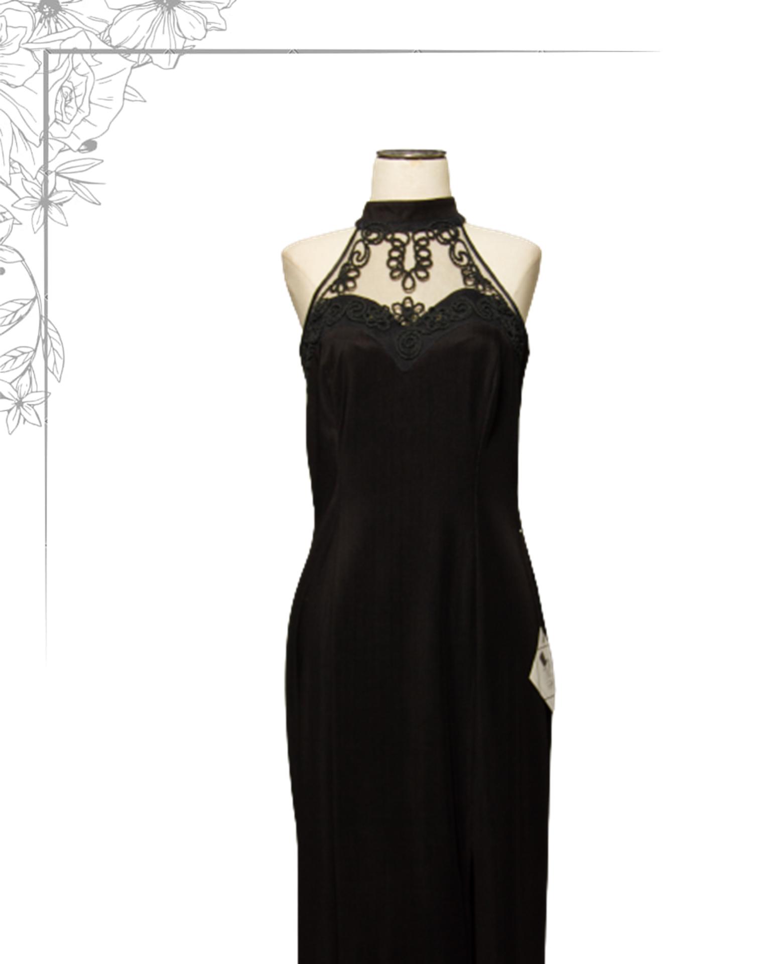 Black floor length dress
