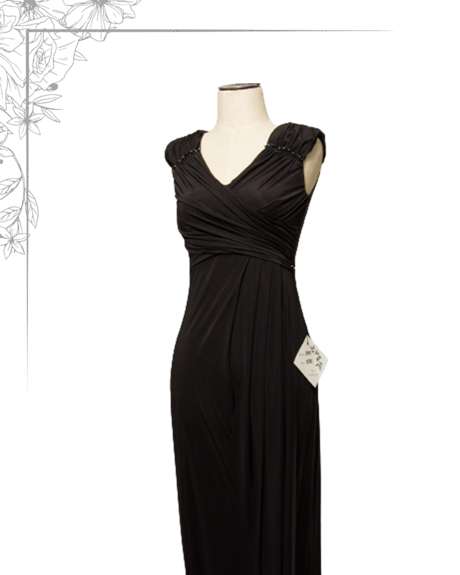 Black floor length dress