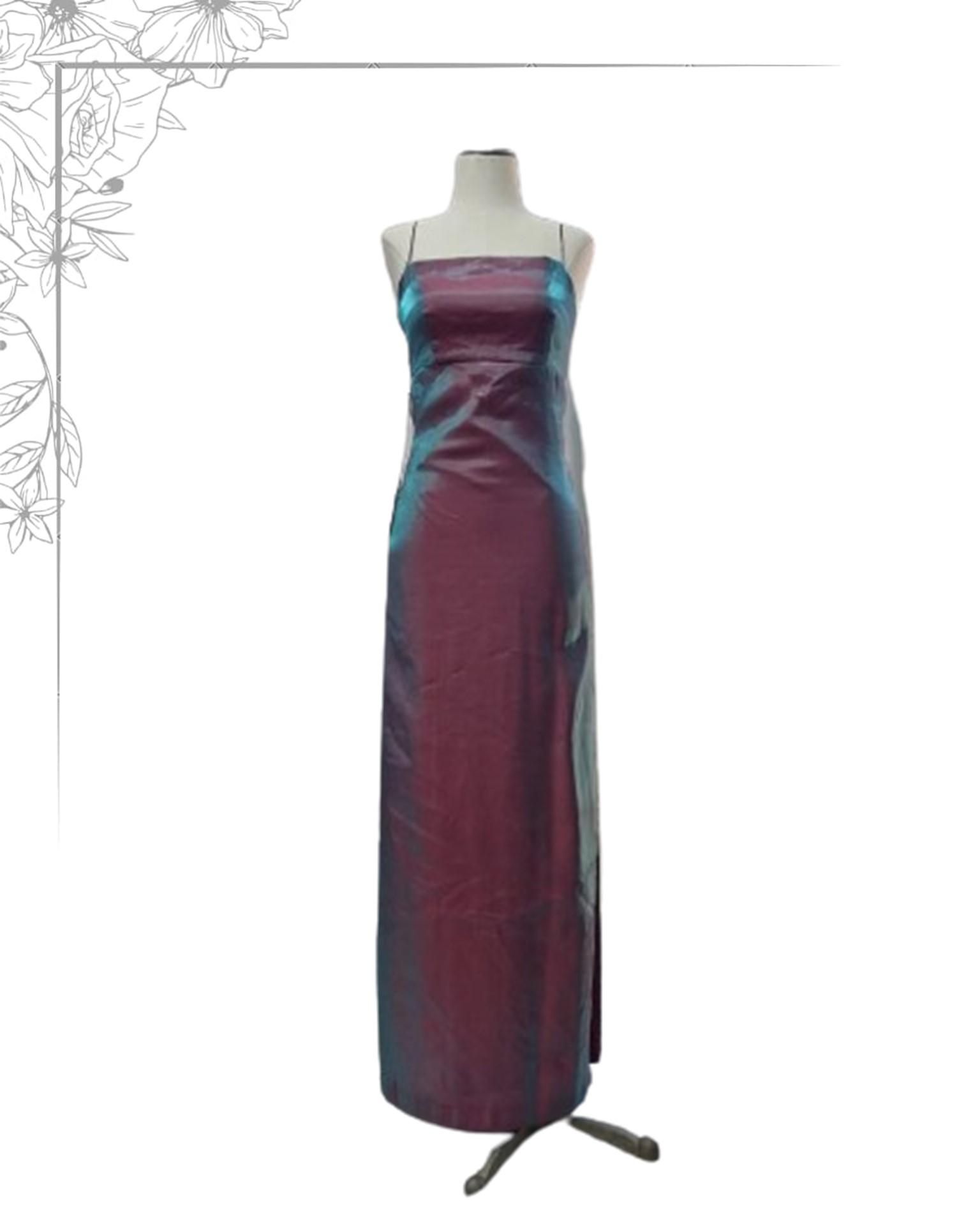 Red floor length dress