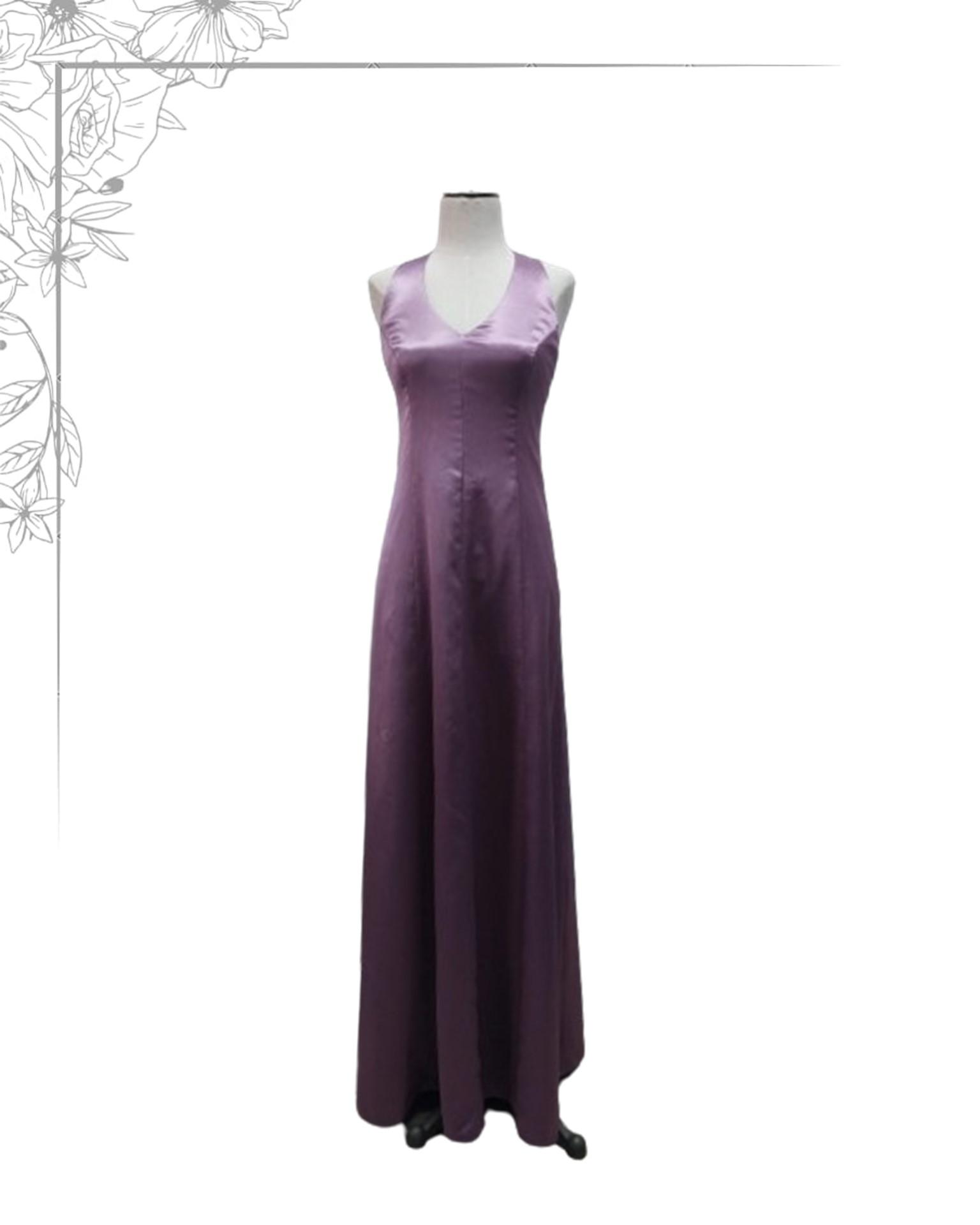 pink floor length dress