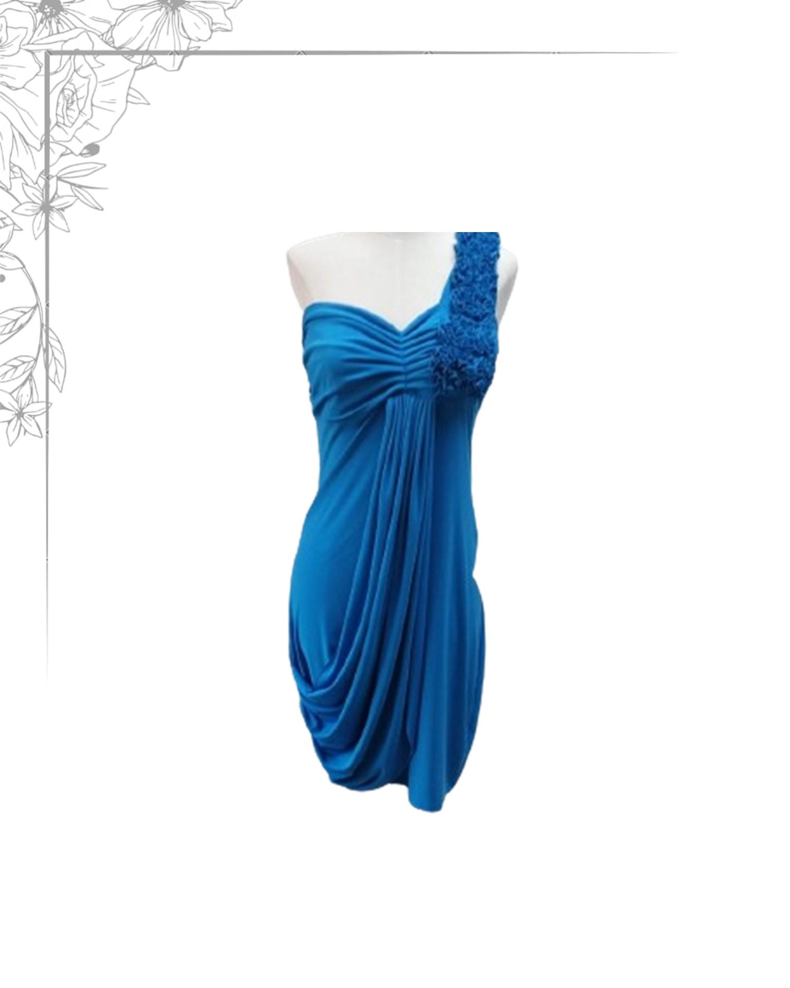 Blue cocktail dress