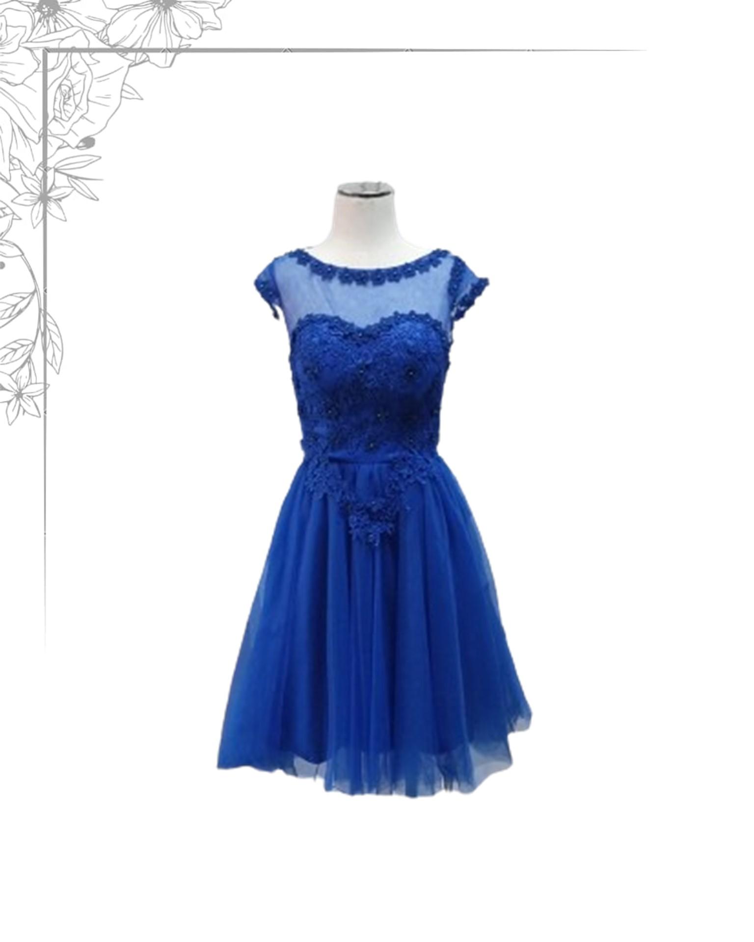 Blue cocktail dress