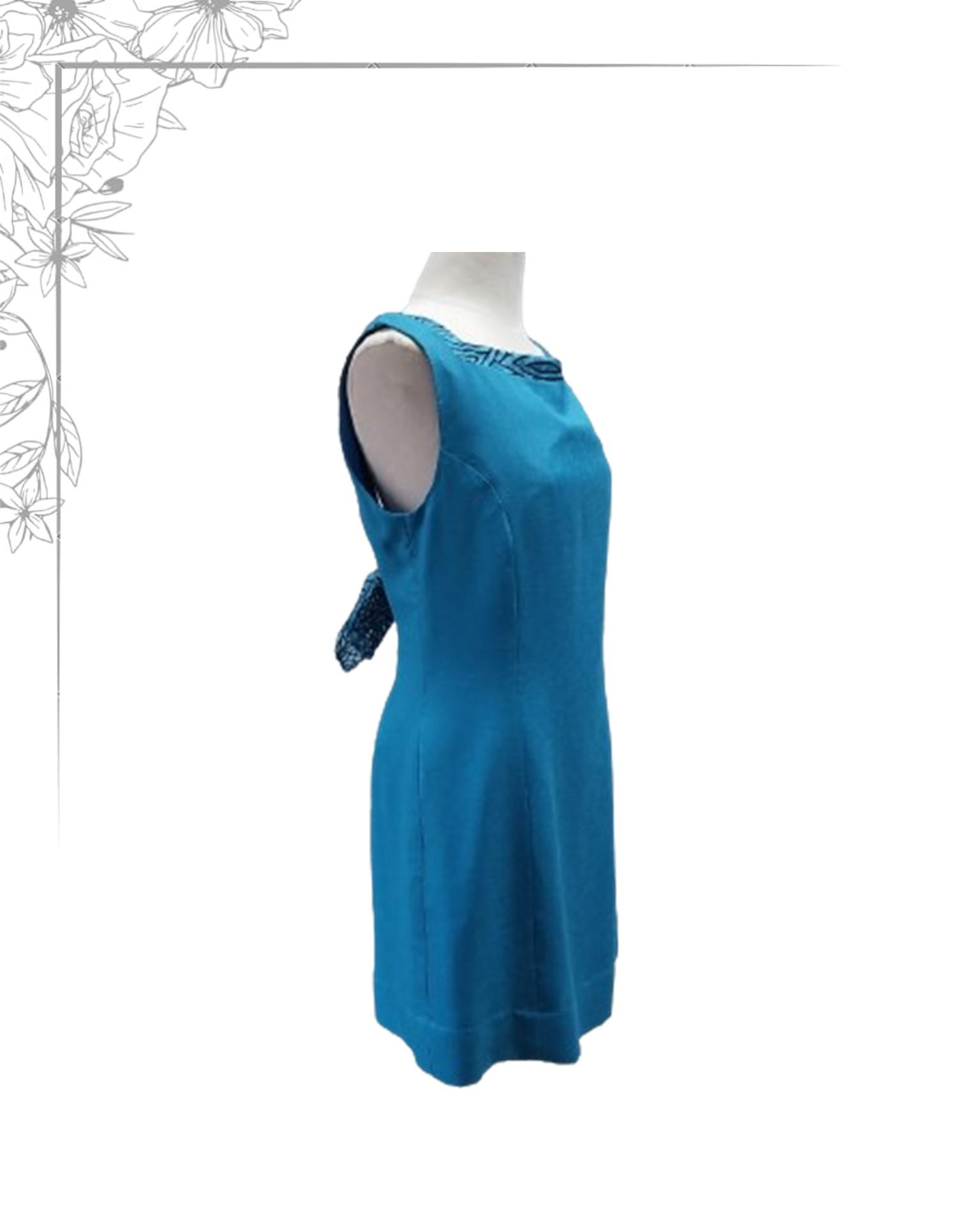 Blue cocktail dress