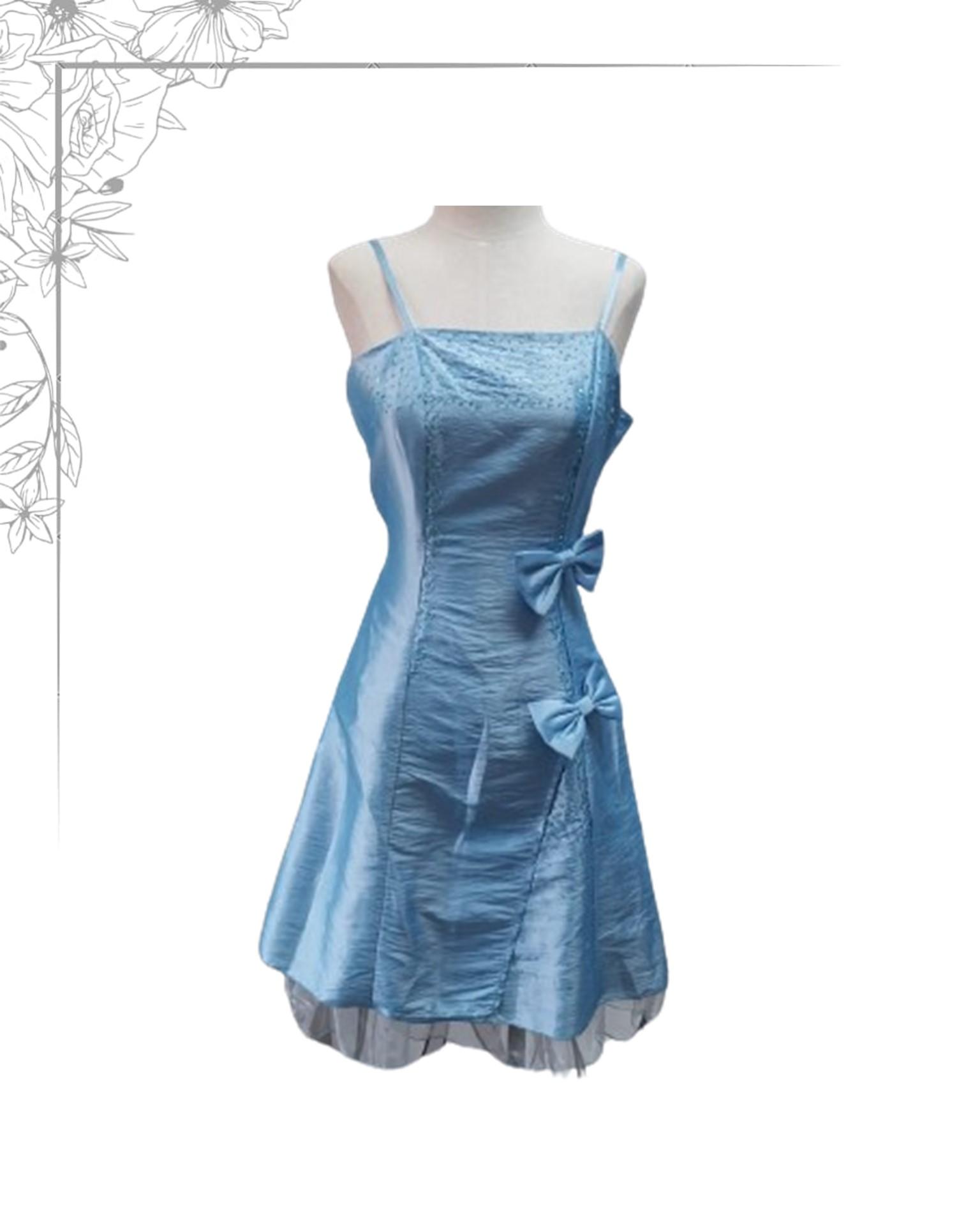 Blue cocktail dress