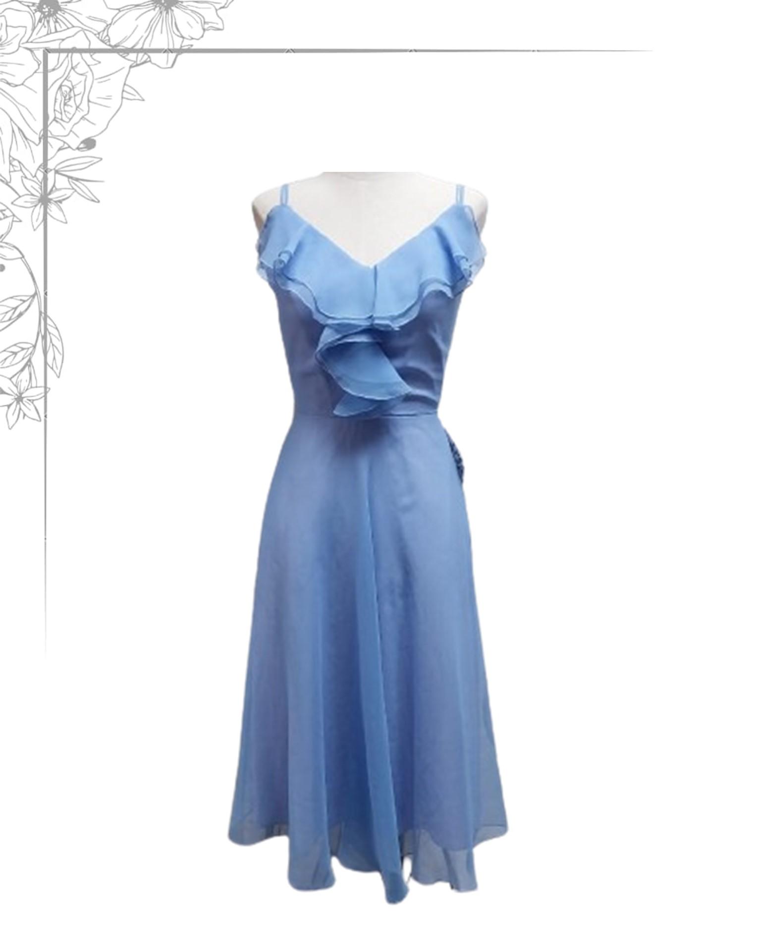 Blue cocktail dress