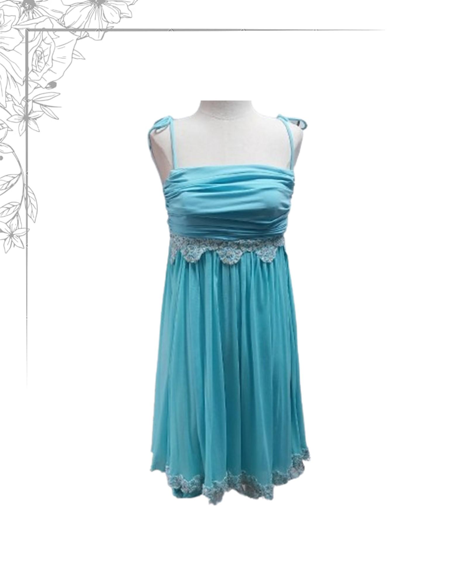 Blue cocktail dress