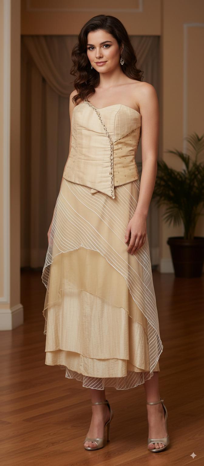 Beige Corset set
