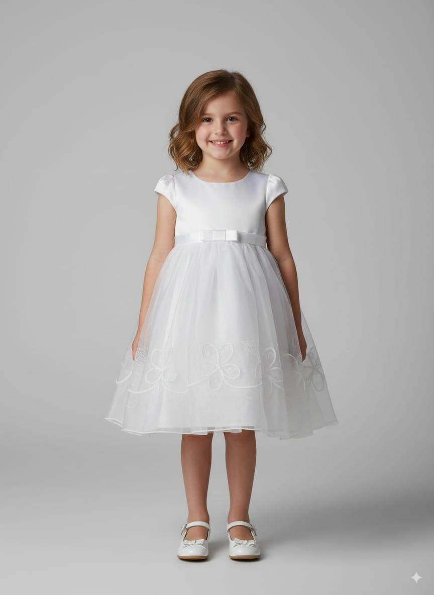 Kids white dress