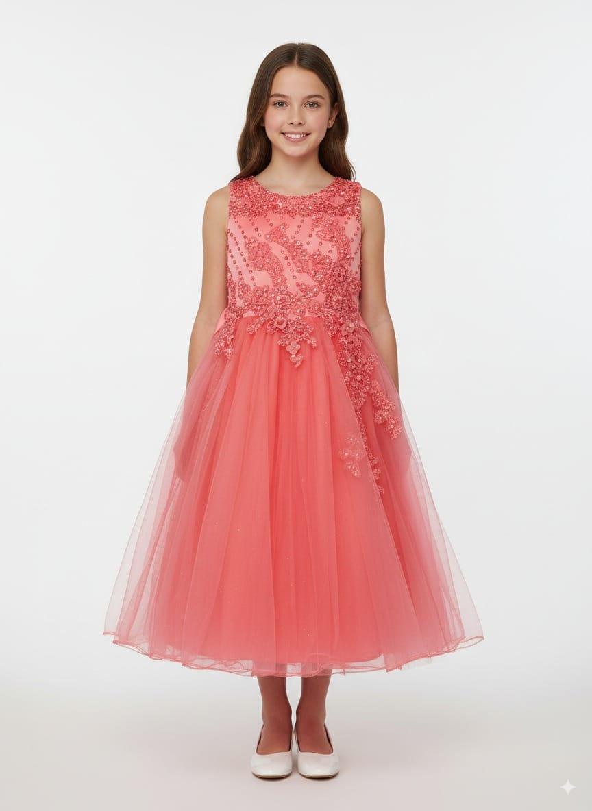 Kids pink dress
