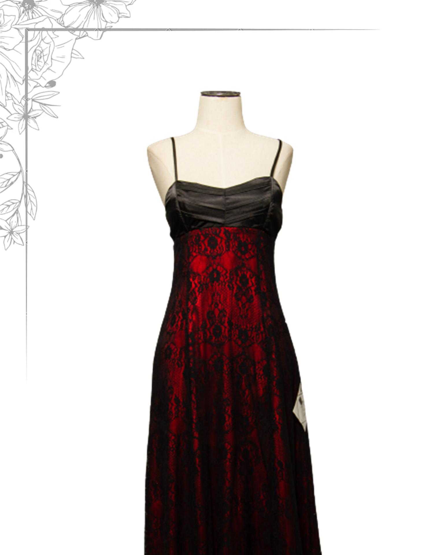 Black and red dress