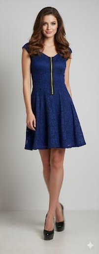 Blue cocktail dress