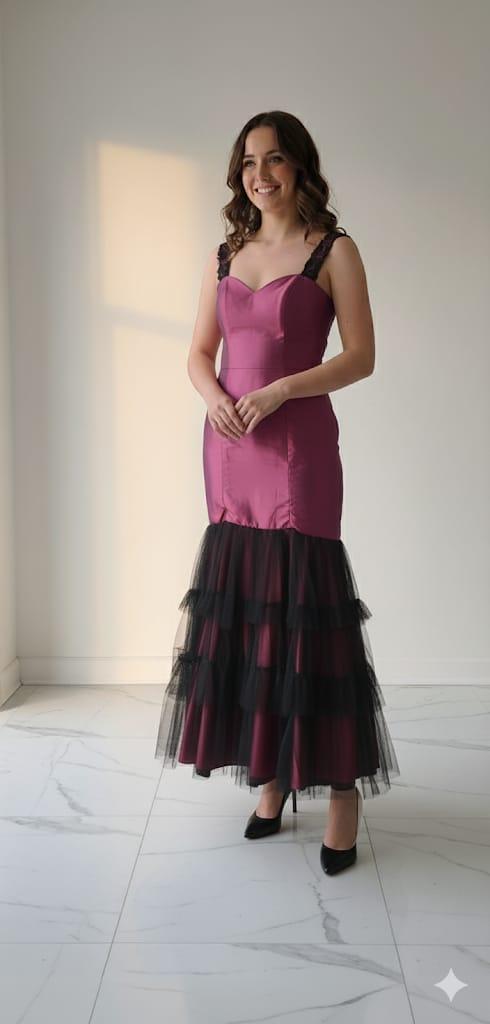 Pink evening gown