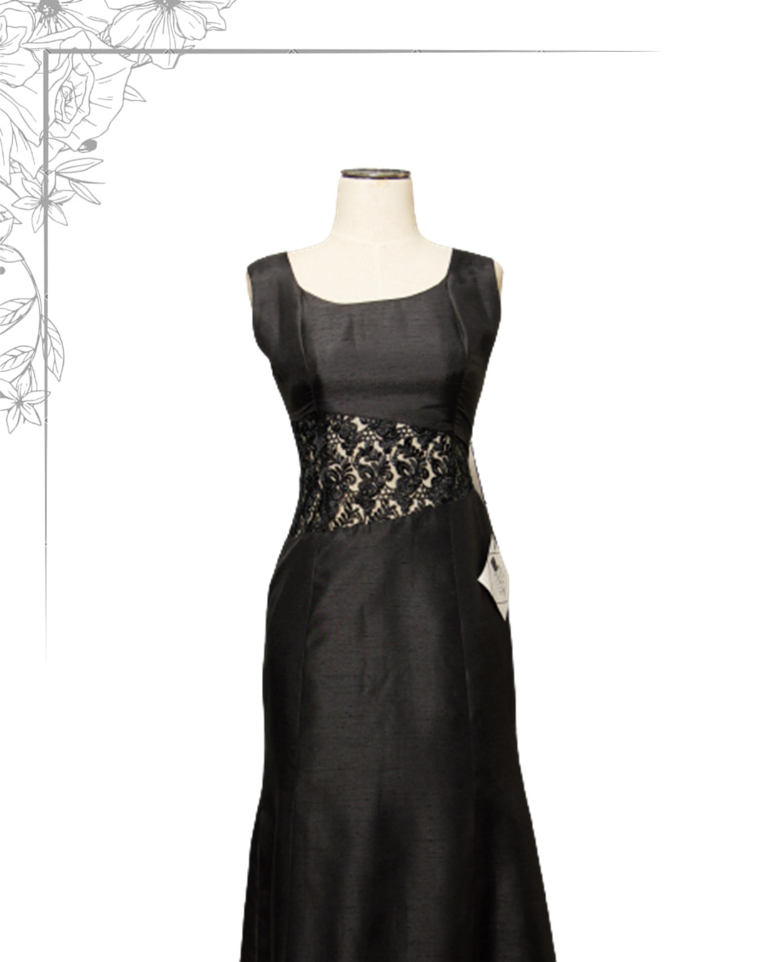 Black floor length dress