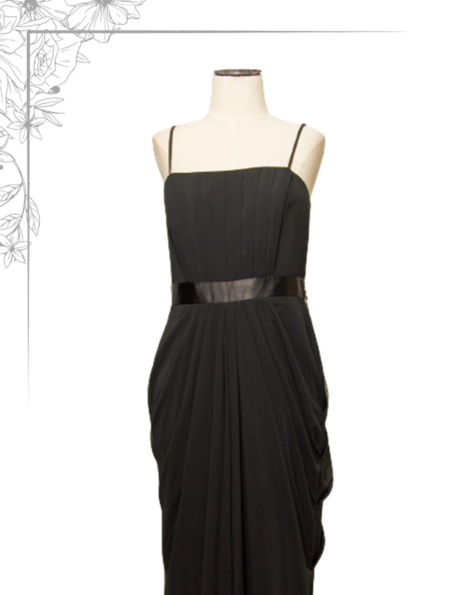 Black floor length dress