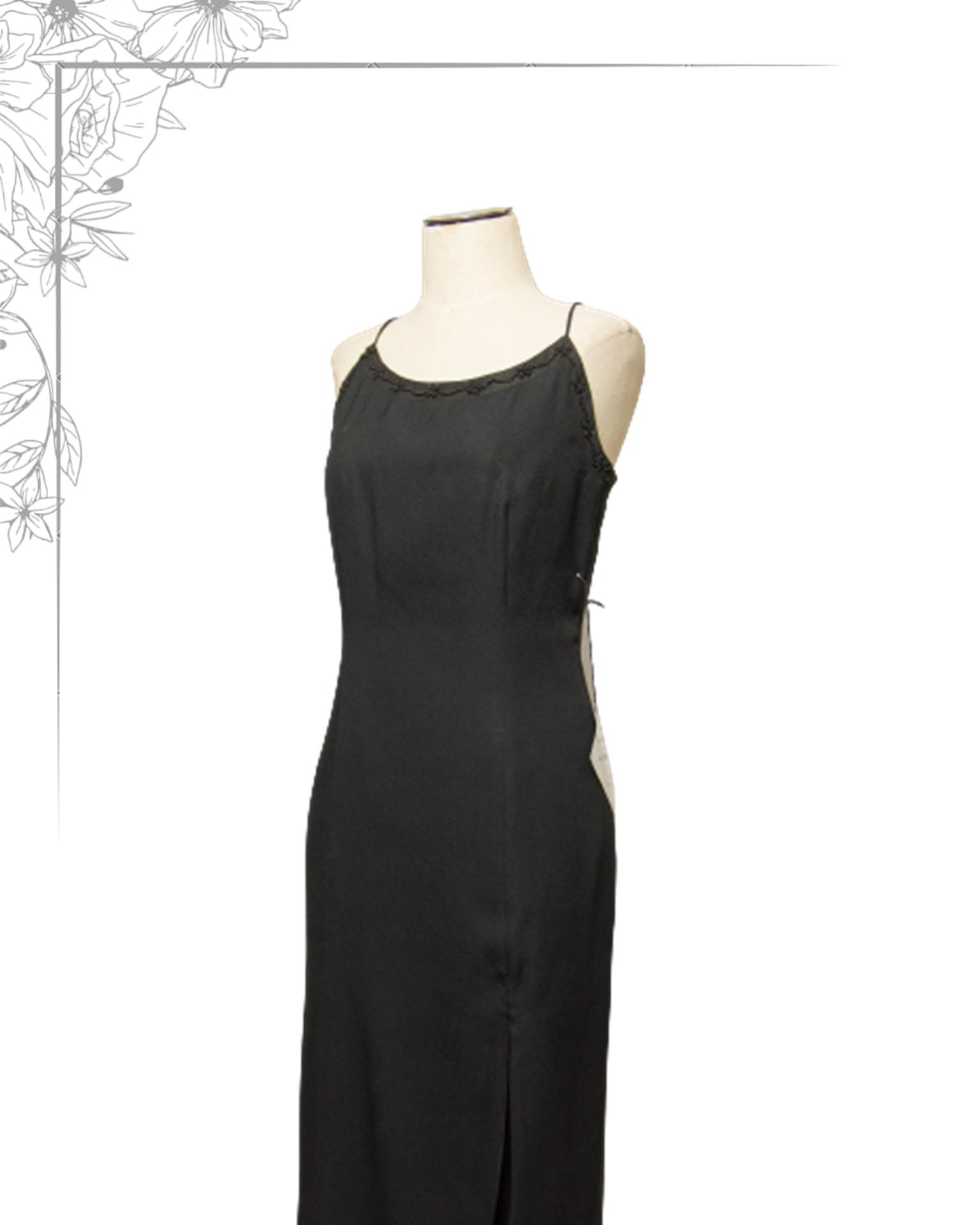 Black floor length dress