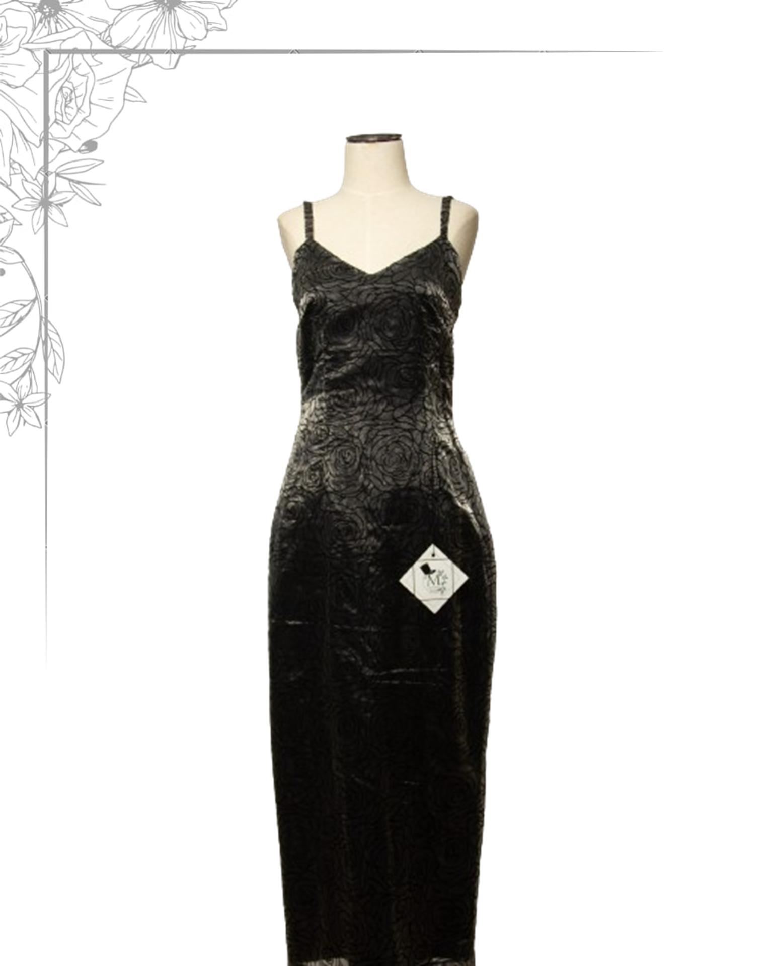 Silver floor length dress